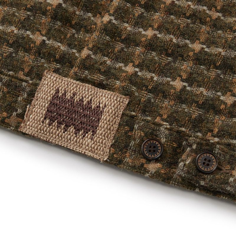 Virgin wool trucker blouson / Olive