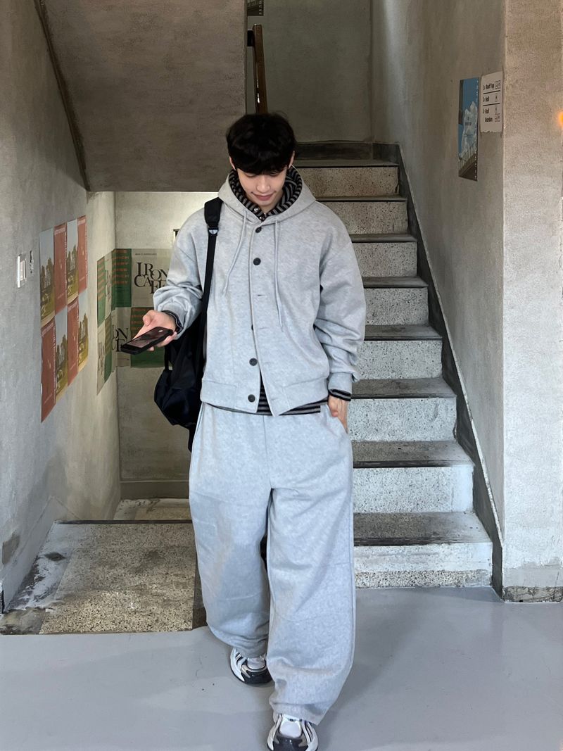 Nest Button Hoodie Zip-Up (3 Colors)