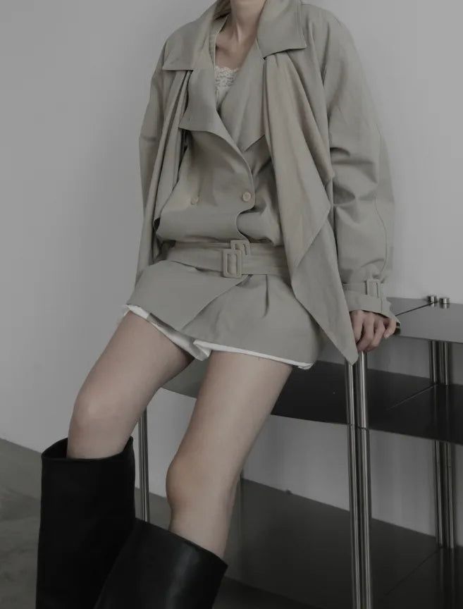 Arne Shawl Low Trench Coat