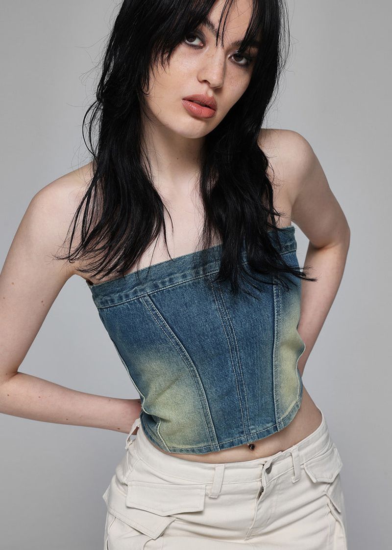 BLACKUP（ブラックアップ）の「[MADE] Soviet Washing Denim Top（Tops）」