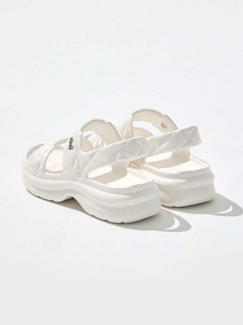 Pepper Salt Sandals - White