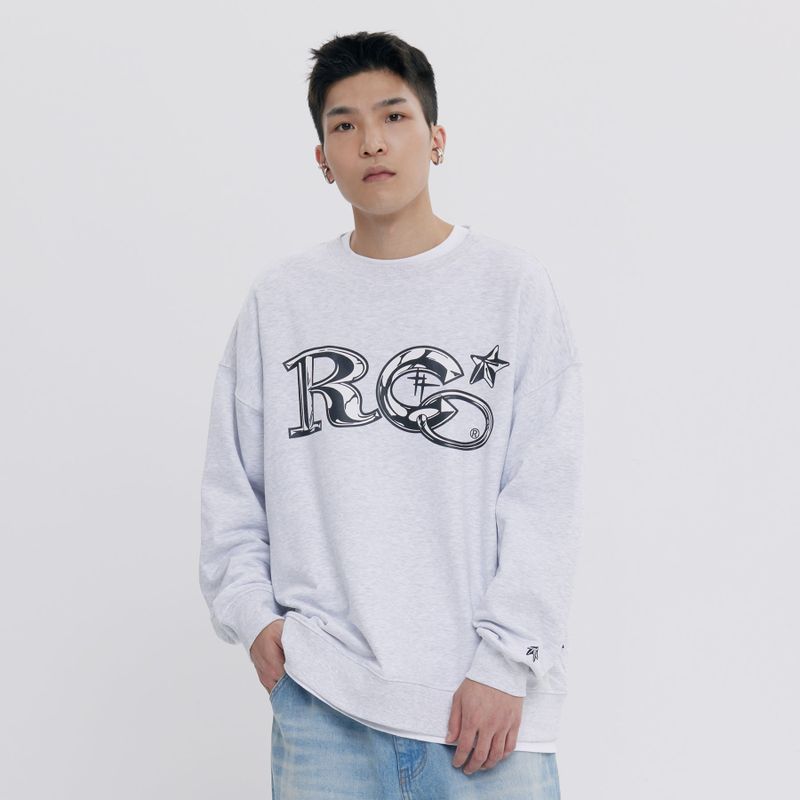 ROMANTIC CROWN（ロマンティッククラウン）の「CUBISM FONT CREWNECK（Tops）」