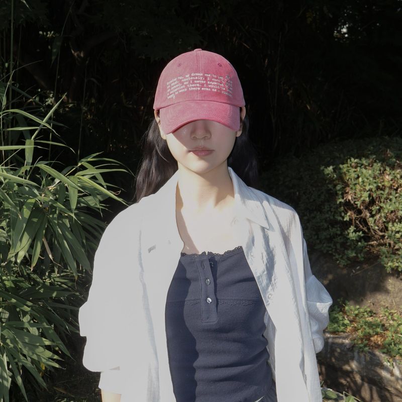 Little-dreamer washed ball cap_red