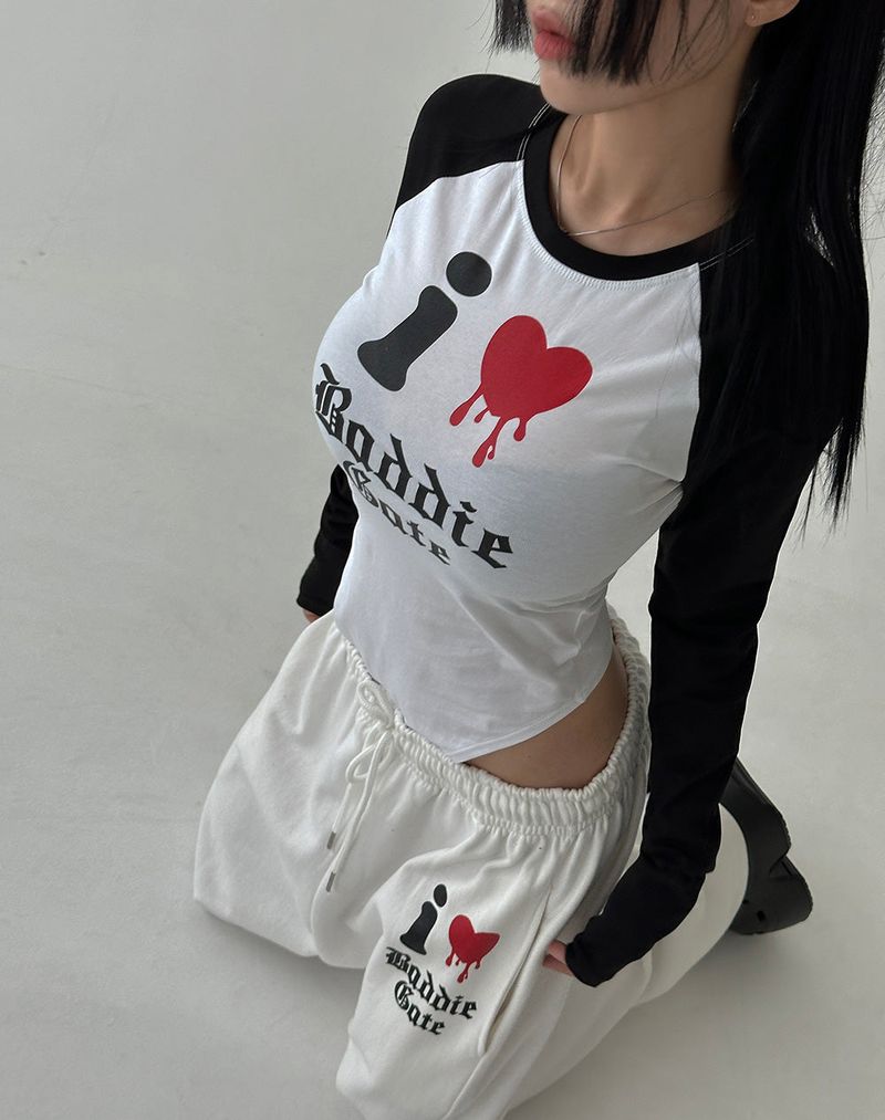 I Love Jogger Wide Pants