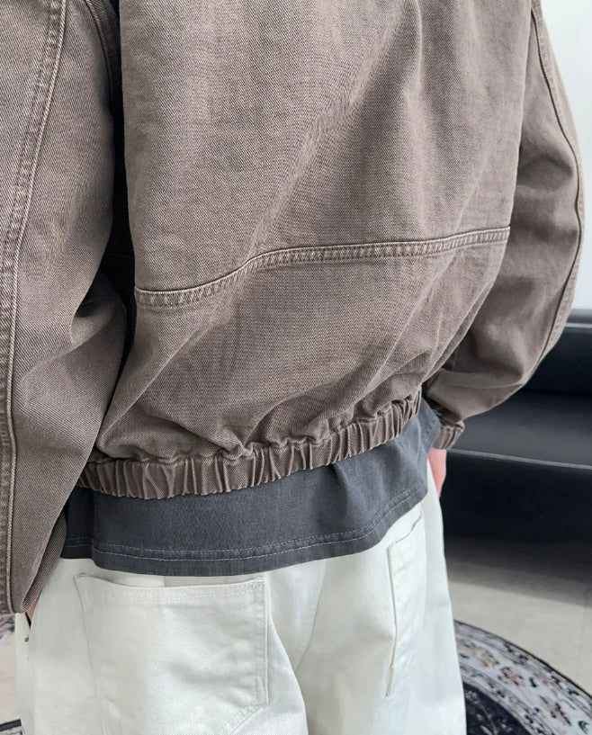 Pedo Dyeing Crop Hood Jacket