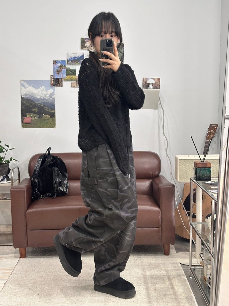 CAMO CARPENTER SNAP SWEAT PANTS