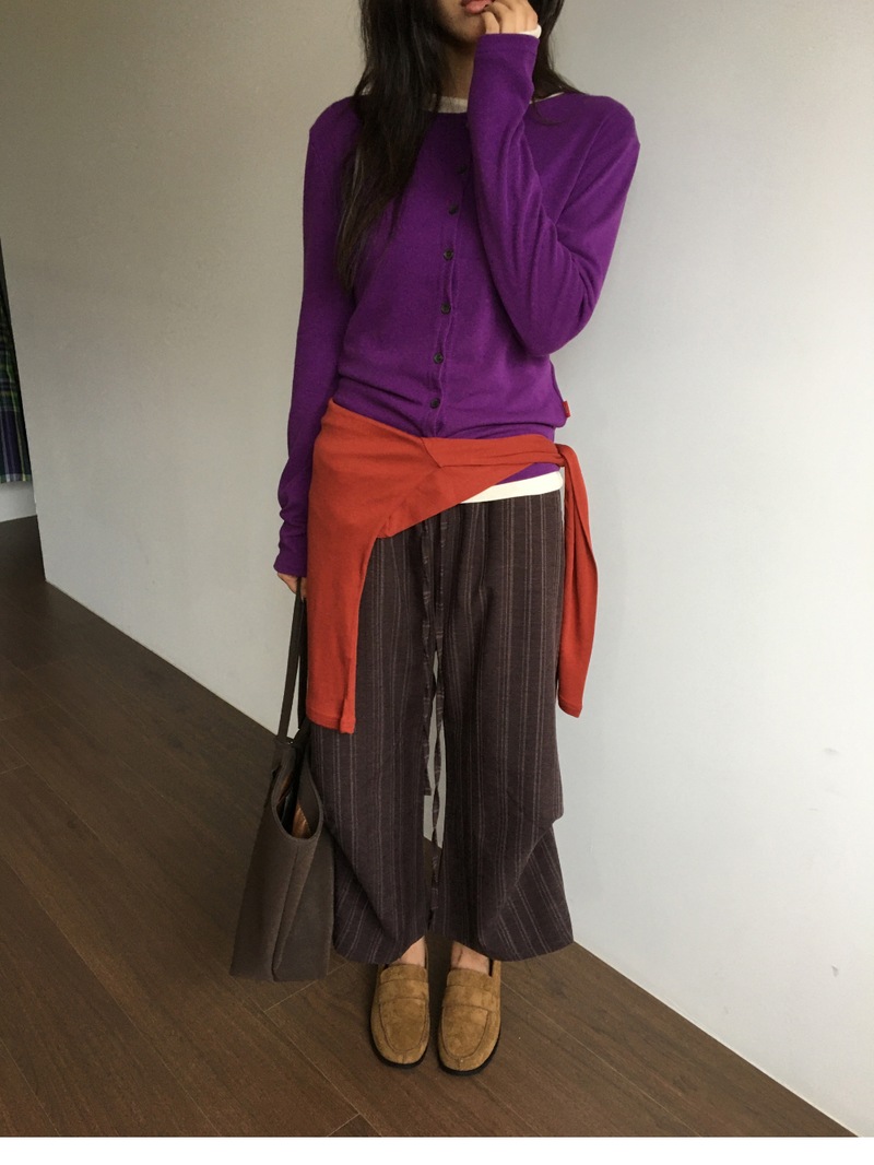 Sienna Button cropped pants (3color)