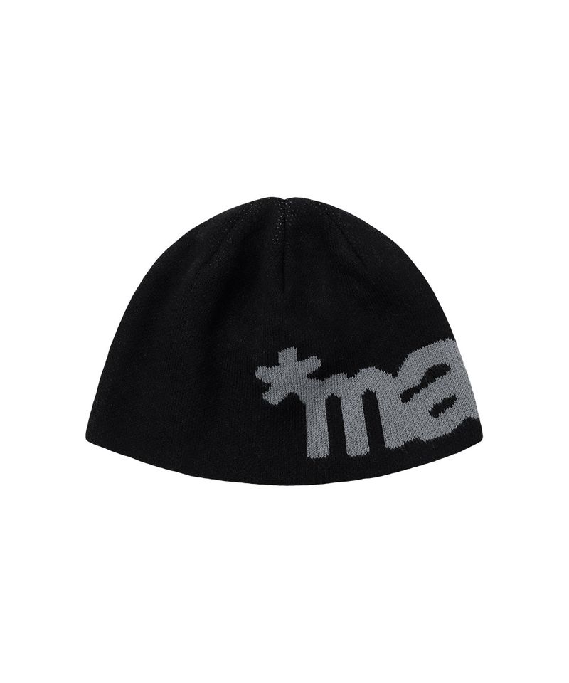 mahagrid（マハグリッド）の「MAH LOGO KNIT BEANIE_BLACK（Hats）」