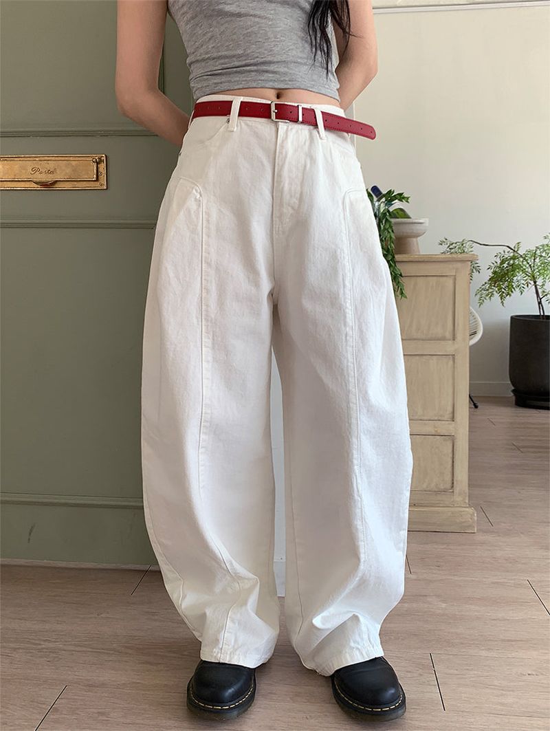 PELVIS PINTUCK BALLOON PANTS (3C)