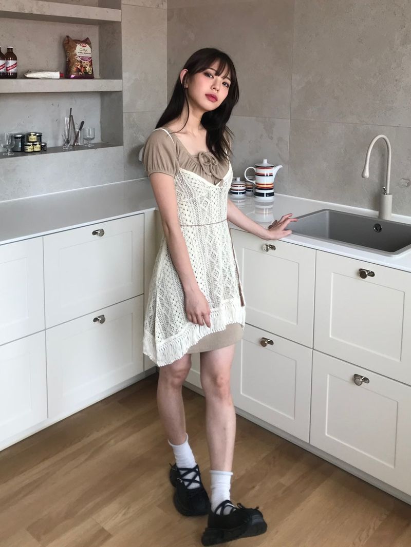 Arco iris（アルコイリス）の「Darlene layer ops set（Dresses）」