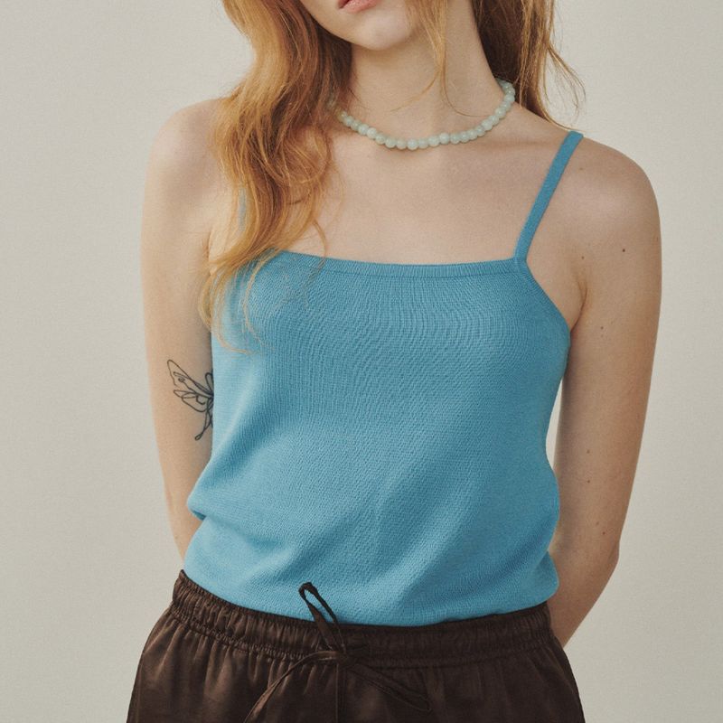 Essential Linen Knit Sleeveless Top