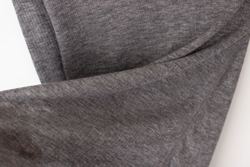 Wool boat neck T (Grey)