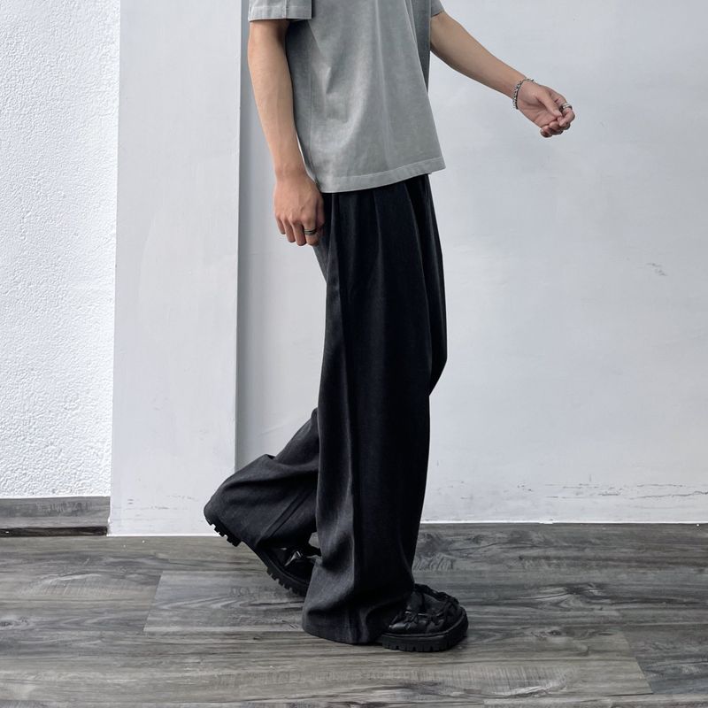 Shadow Texture Wide Trousers