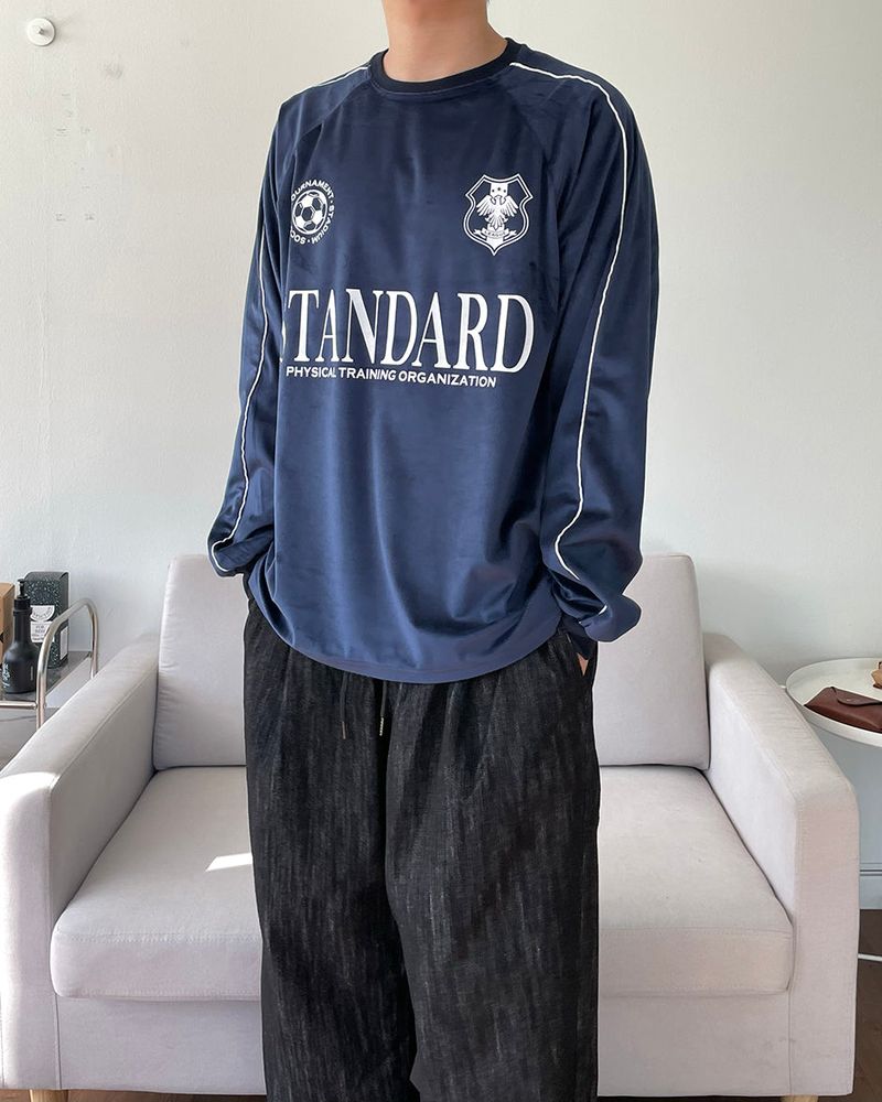 Velvet Soccer Long-Sleeved T-shirt