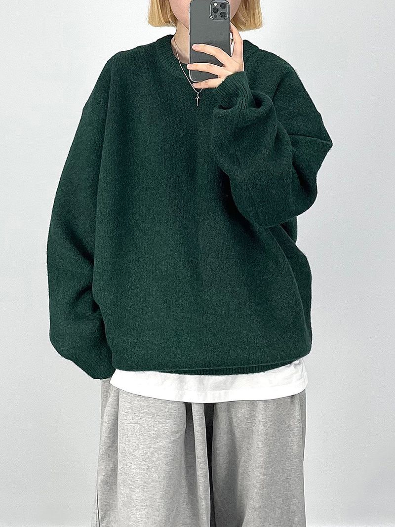 wool knit sweatshirt