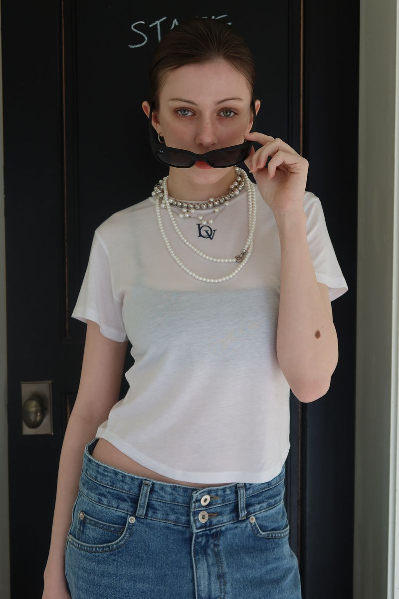 TENCEL PETIT TEE_WHITE