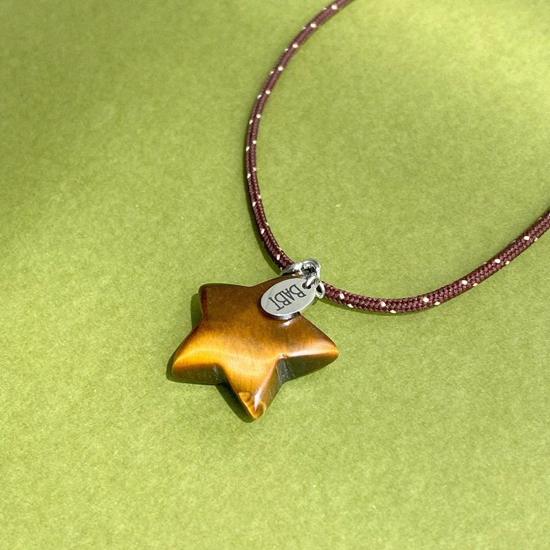 mocha jam star necklace