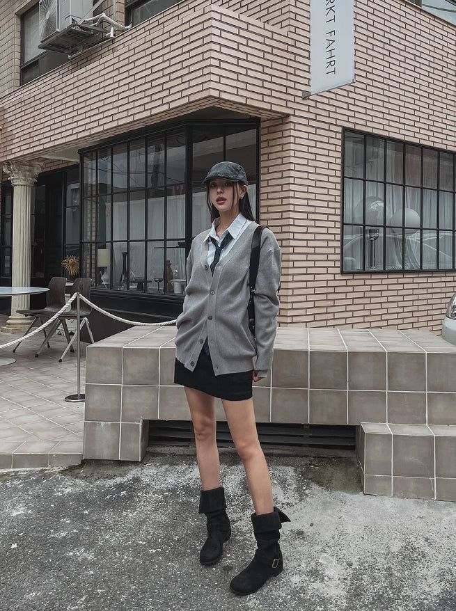 [U-BASIC] Rosin Cash Like Embo Cardigan