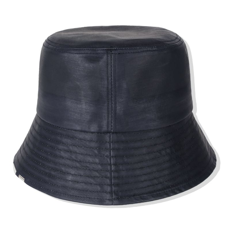 DENIM CARBON COATED CHAIN BUCKET HAT