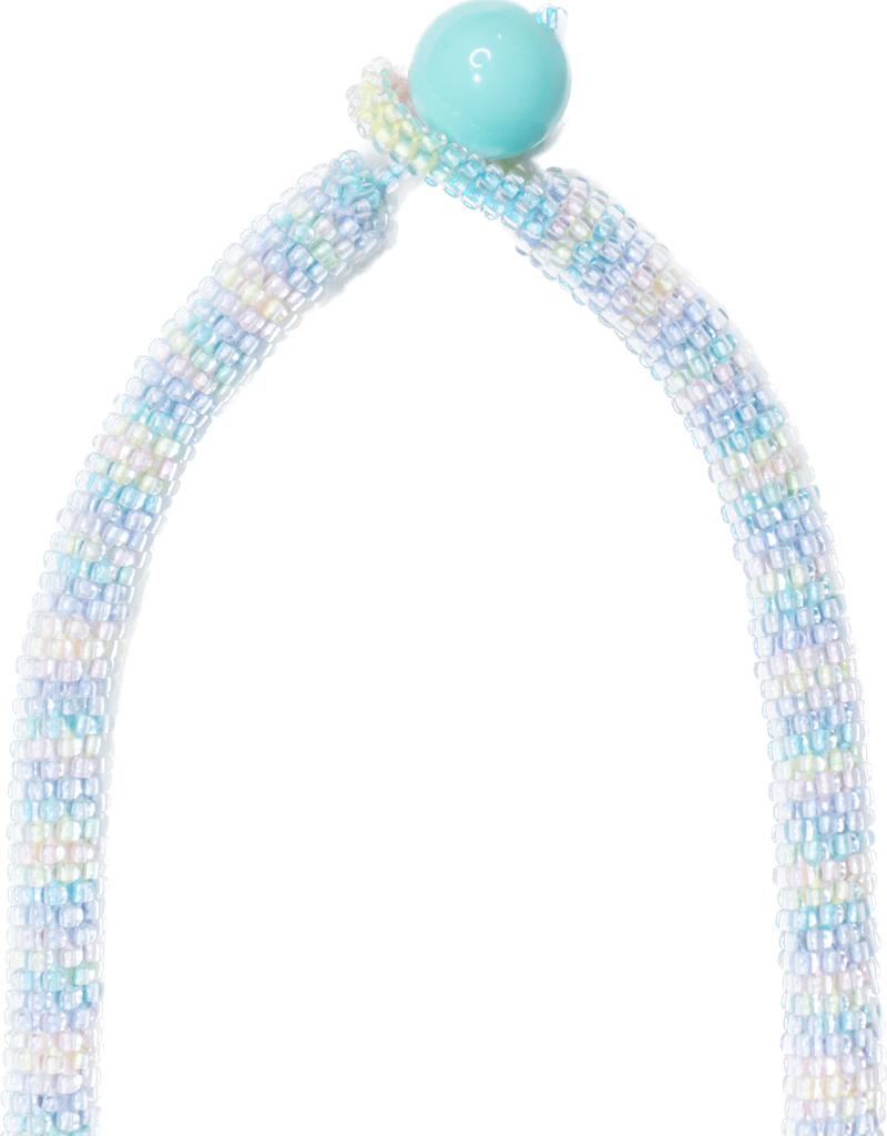 Multicolor crochet necklace (pastel)
