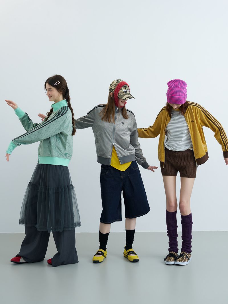 RIVERSTONE PLUS（リバー ストーン プラス）の「Riverstone Plus Women's American Vintage Polka Dot Zip‑Up Sweatshirt Jacket, Stand Collar Sports Casual Outerwear for Fall New Arrival（Jackets/Outerwear）」