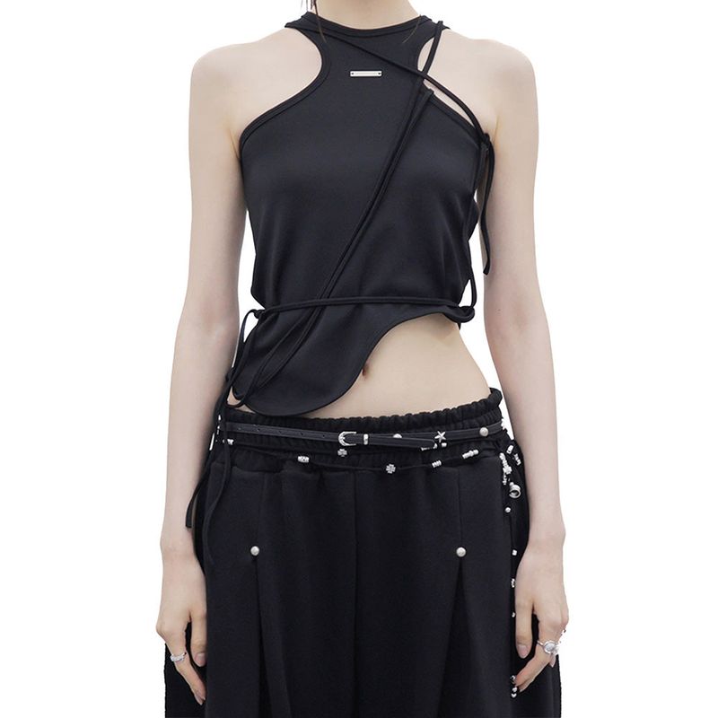 HOLY NUMBER 7（ホーリーナンバーセブン）の「WAVE STRAP SLEEVELESS_BLACK（Tops）」
