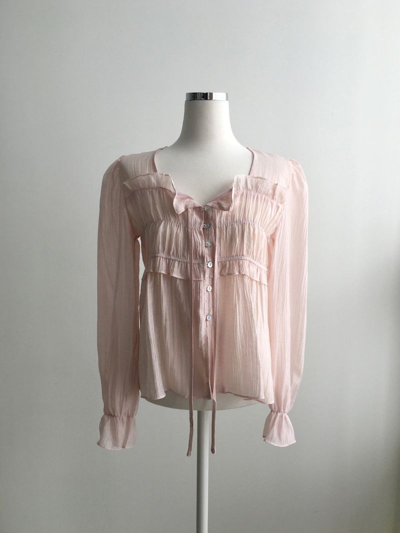Isabelle shirring blouse