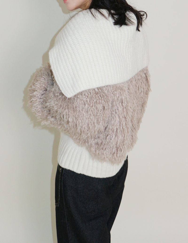 Angel Hairri Fur Bolero Short Jacket (Semi Cropped Jacket)
