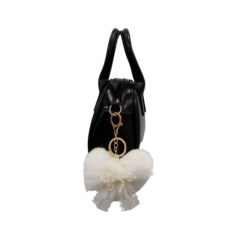 SWEET RIBBON HEART KEYRING