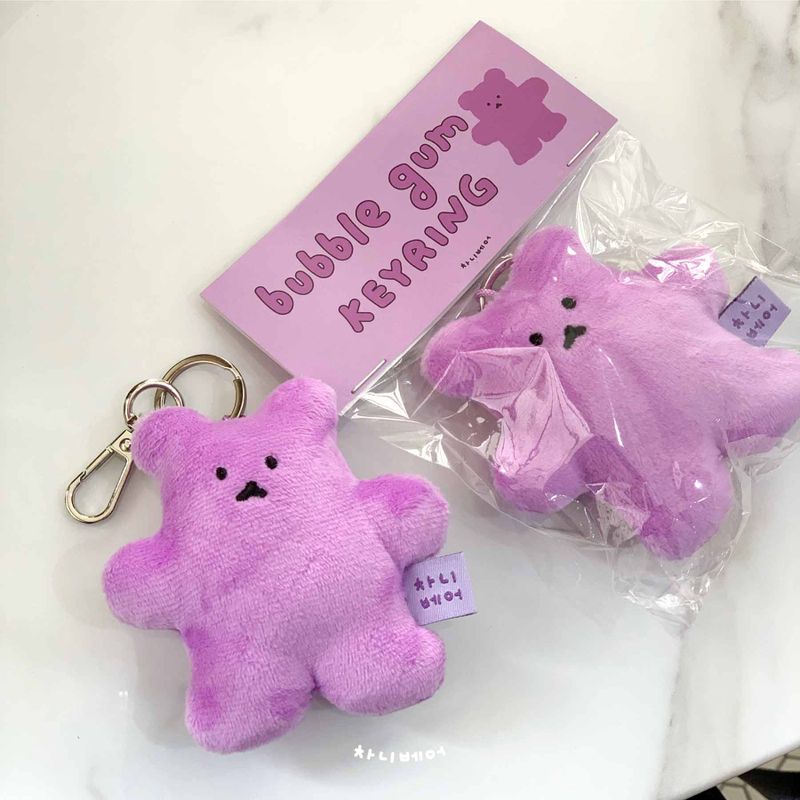 bubble gum chanibear keyring