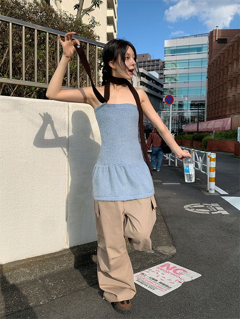 MINK TOP FLARE DRESS (2C)