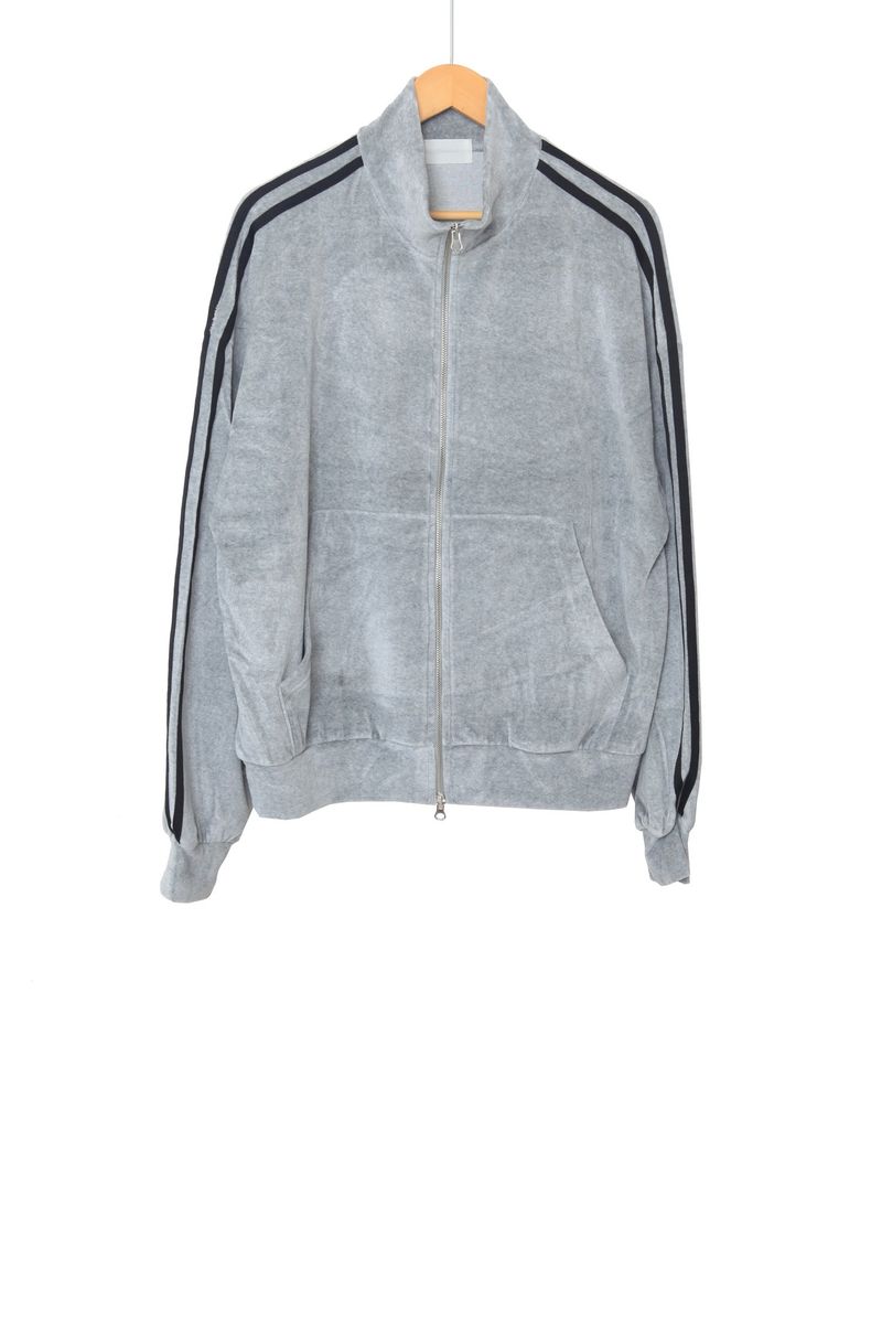 velvet track zip-up jacket