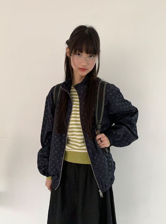 Hapeul Two-Way Dot Windbreaker