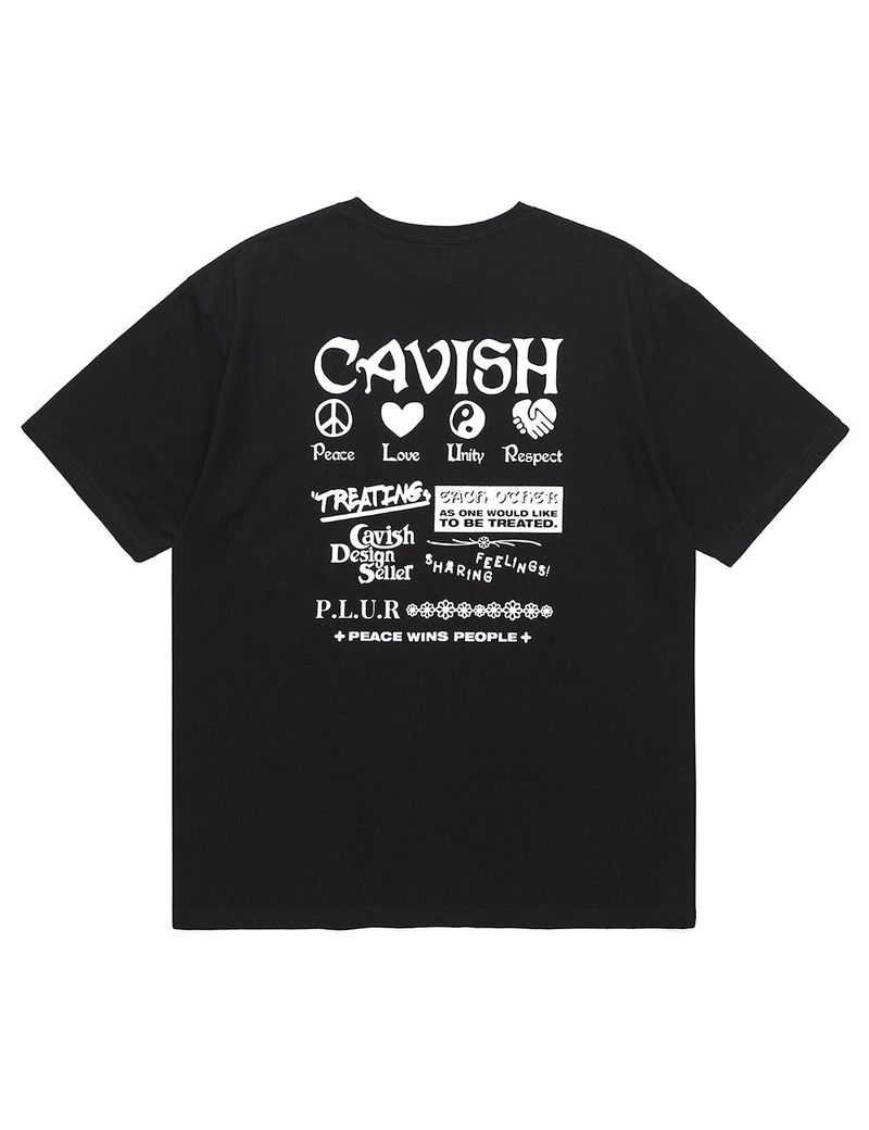 cavish（カビシ）の「PLUR SS TEE BLACK(CV2BMMT515A)（Tops）」