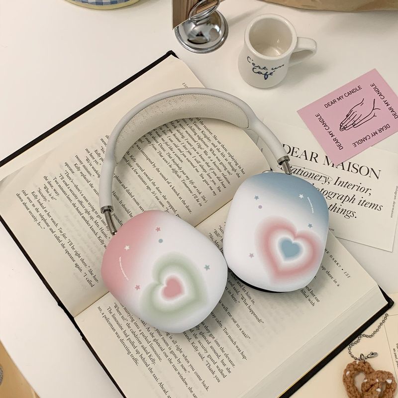 plumpily heart pastel airpods max case