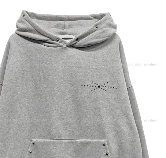 Glint Brushed Studded Hoodie