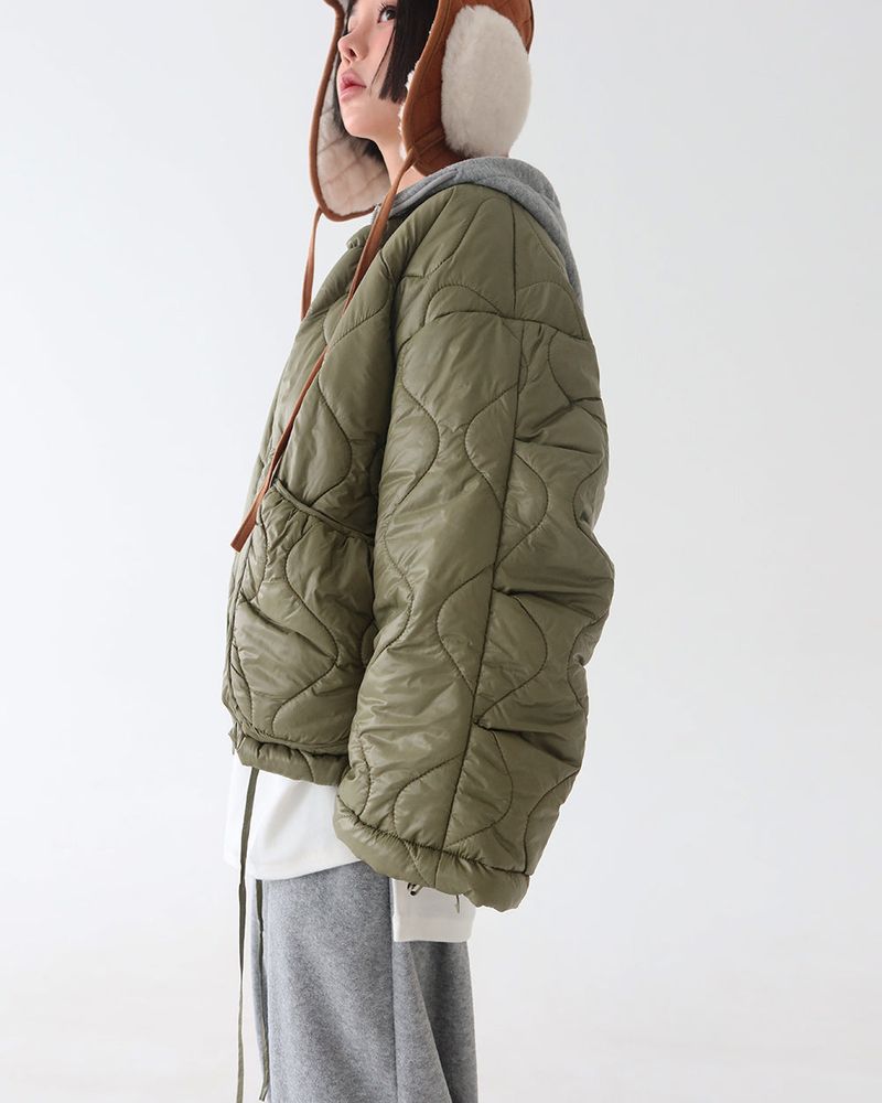 Camel quilting quilted earring truffler hat