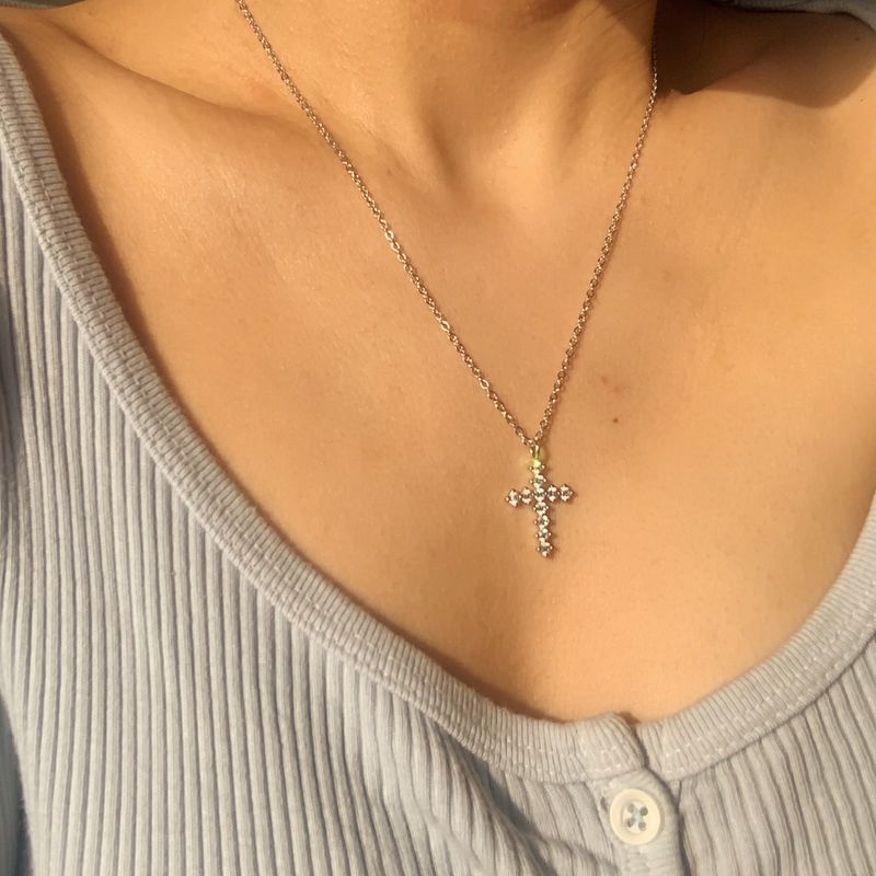 Gaia Cubic Cross Necklace
