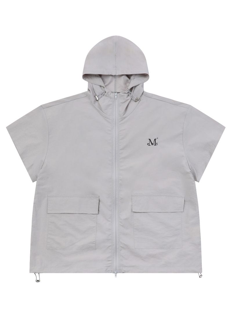 TRACK POLY HALF JACKET (2color)