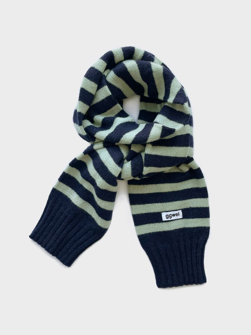 KNIT STRIPE MUFFLER