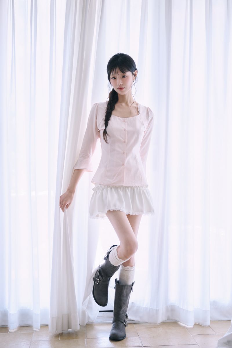 Mabel Lace Square-Neck Blouse (3 colors)