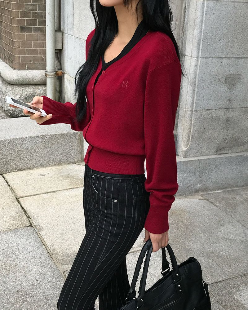 [ORIGINAL] Vale V-Neck Knit Cardigan