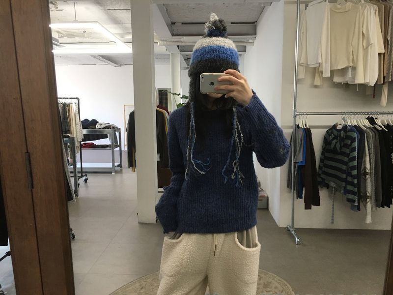 Wool Touch Grunge Knit (4color)