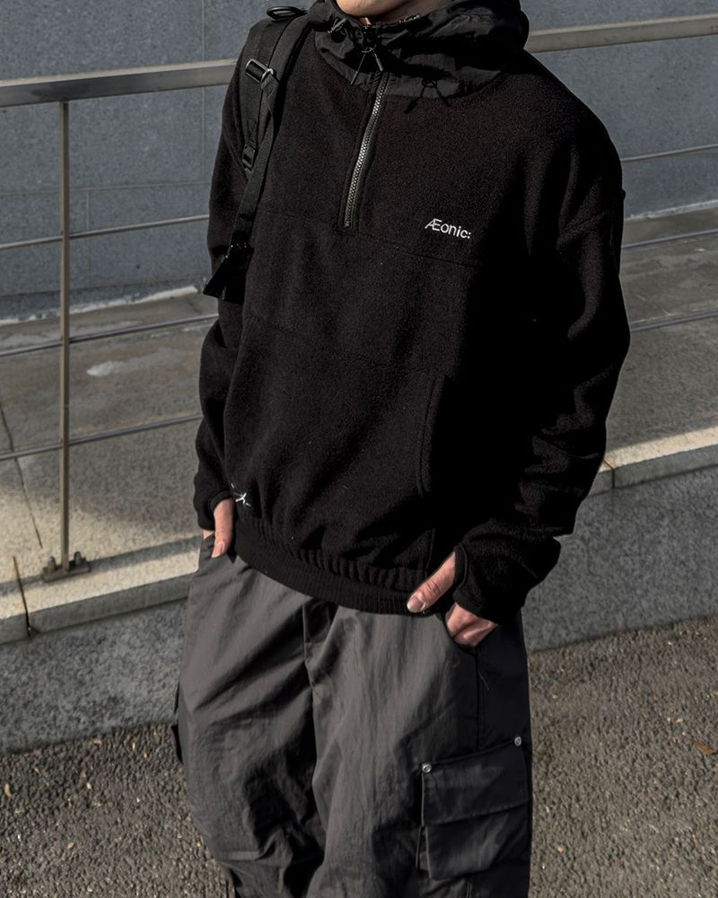 SERNIC Hooded Fleece Warmer Anorak