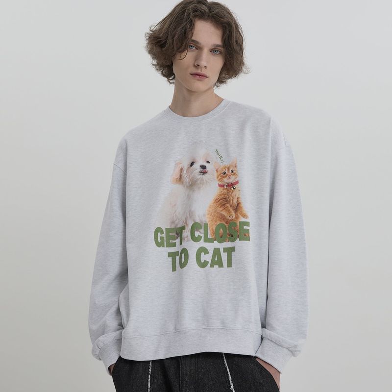 Maltese and Cheese Cat Sweatshirt