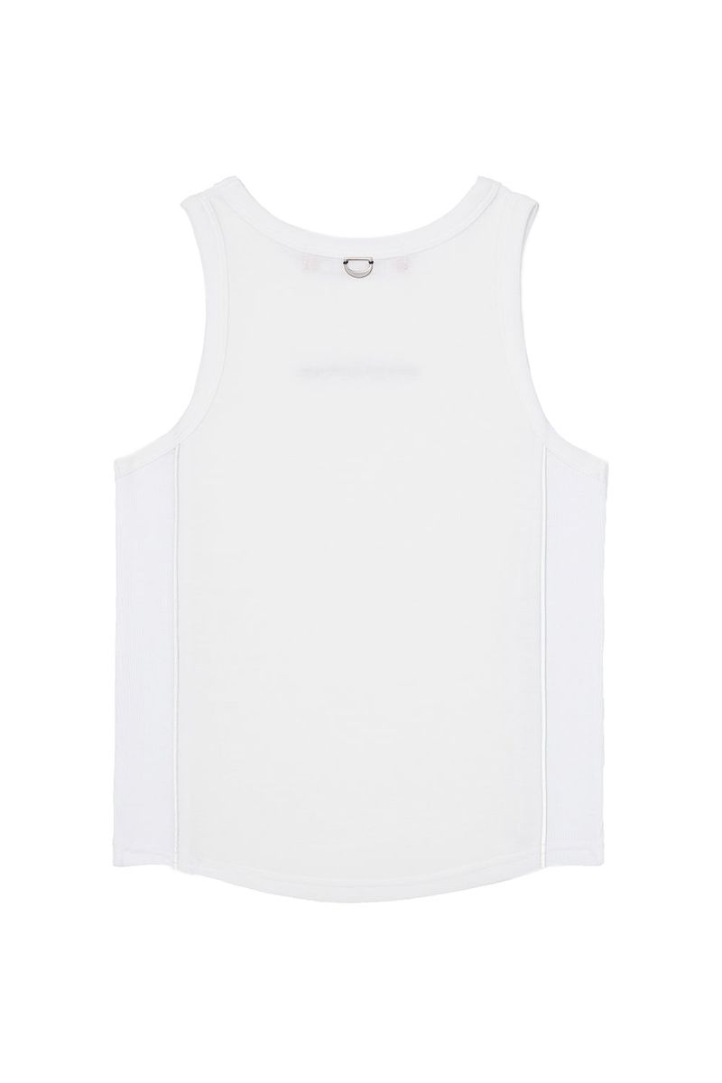REFLECTIVE PIPING CROP TOP_WHITE