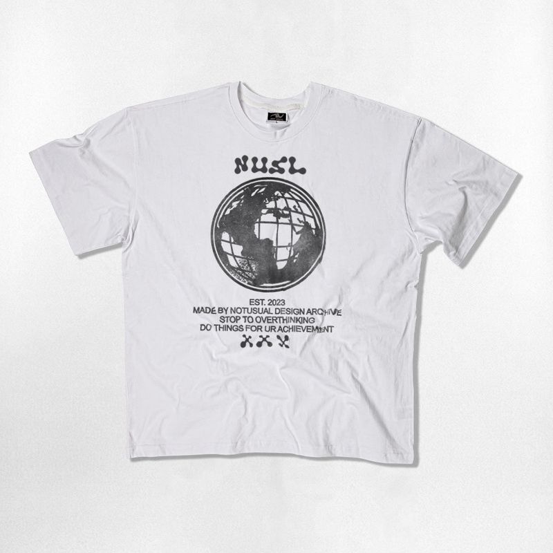 Gray Earth Over-fit T-Shirts - 4COLOR