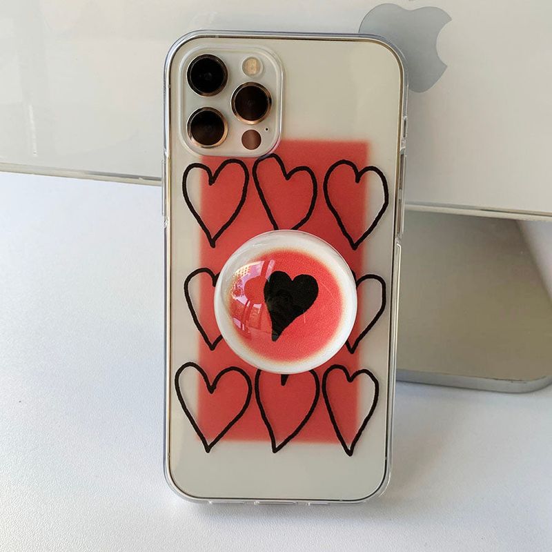Red - Heart Christmas Phone Case Bead Tok Set