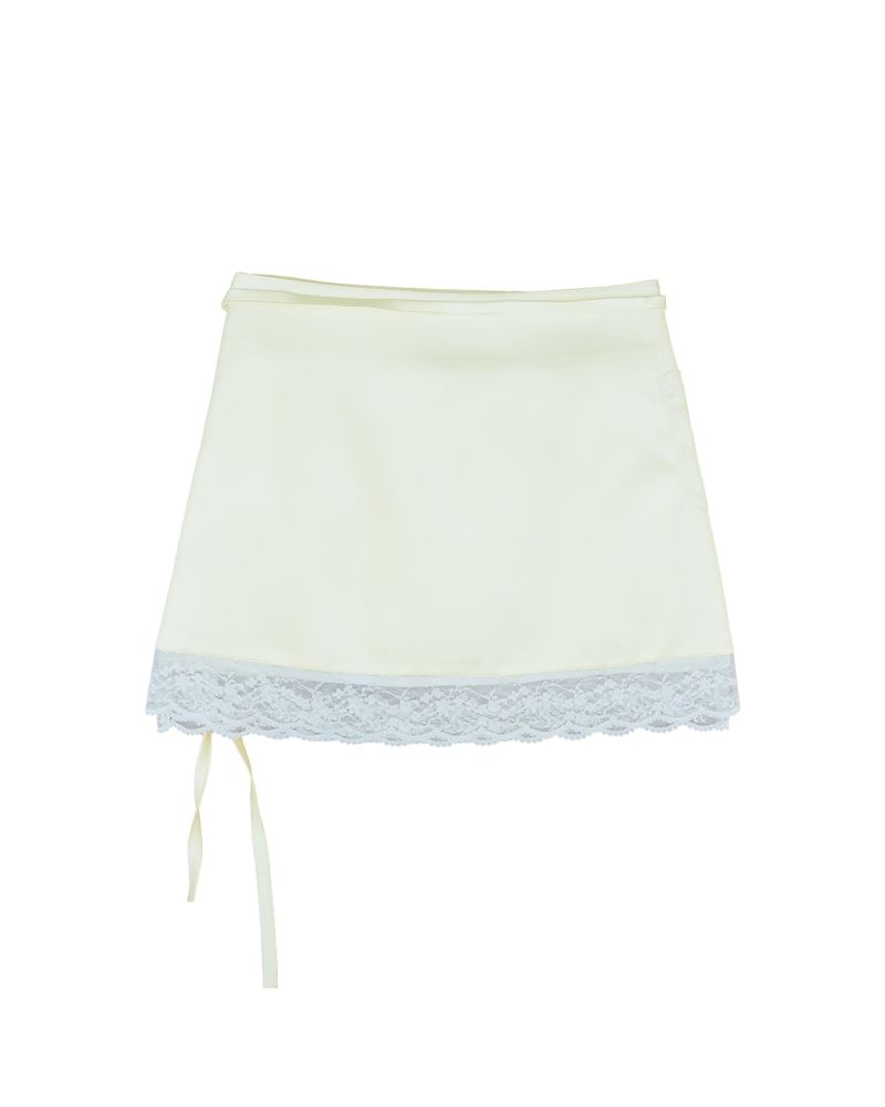 Satin strap sk / cream
