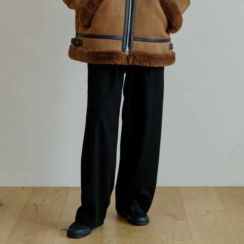 malen（マレン）の「unisex one tuck pants black（Pants）」